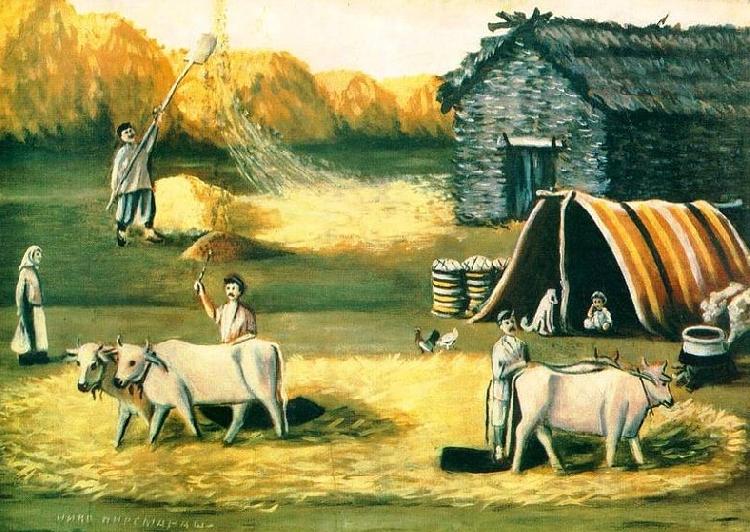 Niko Pirosmanashvili Threshing floor oil painting picture